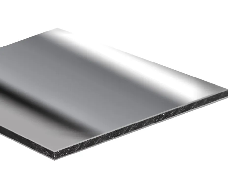 Sedpa France Crédence réversible miroir / aluminium brut 1 x 0.50 m ép. 3 mm