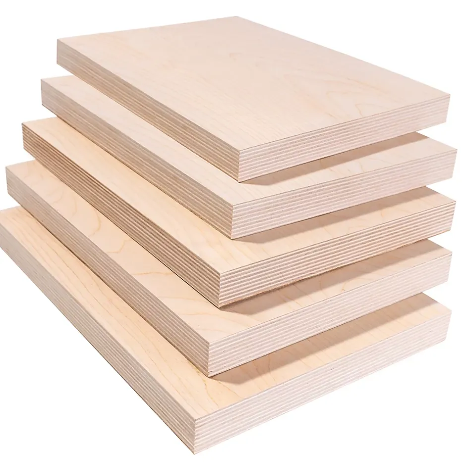 Creative Deco 5 x A4 Contreplaqué 300 x 210 x 24mm (+/- 0,5mm) - Bouleau Brut - Panneau Découpe Laser - Gravure, Cricut, Maquette