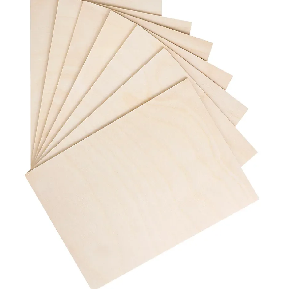 Creative Deco 60 x A6 Contreplaqué 148 x 105 x 3mm (+/-0,5mm) - Bois Brut Bouleau - Panneau Découpe Laser - Pyrogravure Gravure