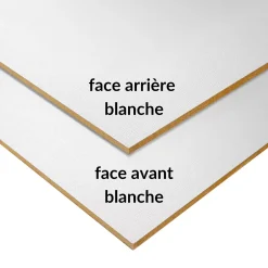 Creative Deco 10 x A3 Panneau MDF Blanc Double Face 420 x 300 x 3 mm - Feuille Planche Bois Brut - Découpe Laser, Pyrogravure