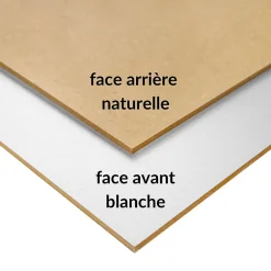 10 x A3 Panneau MDF Blanc 420 x 300 x 3 mm - Planche Bois Brut - Bricolage, Découpe Laser, Gravure, Pyrogravure-Creative Deco
