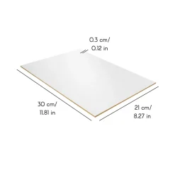 10 x A3 Panneau MDF Blanc 420 x 300 x 3 mm - Planche Bois Brut - Bricolage, Découpe Laser, Gravure, Pyrogravure-Creative Deco