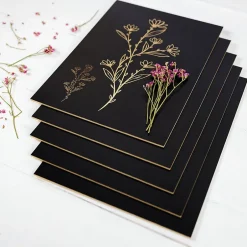 10 x Panneau MDF Noir 600 x 400 x 3 mm - Planche Bois Brut - Idéal Bricolage, Découpe Laser, Gravure, Pyrogravure-Creative Deco Clearance