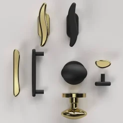 Crémone de fenêtre Armel aluminium doré brillant L.11cm-GoodHome Sale