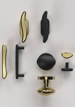 Crémone de fenêtre Armel aluminium doré brillant L.11cm-GoodHome Sale