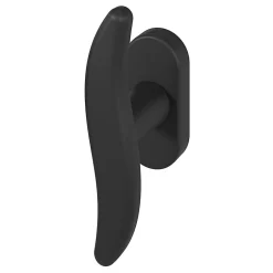 GoodHome Crémone de fenêtre Armel aluminium noir L.11cm