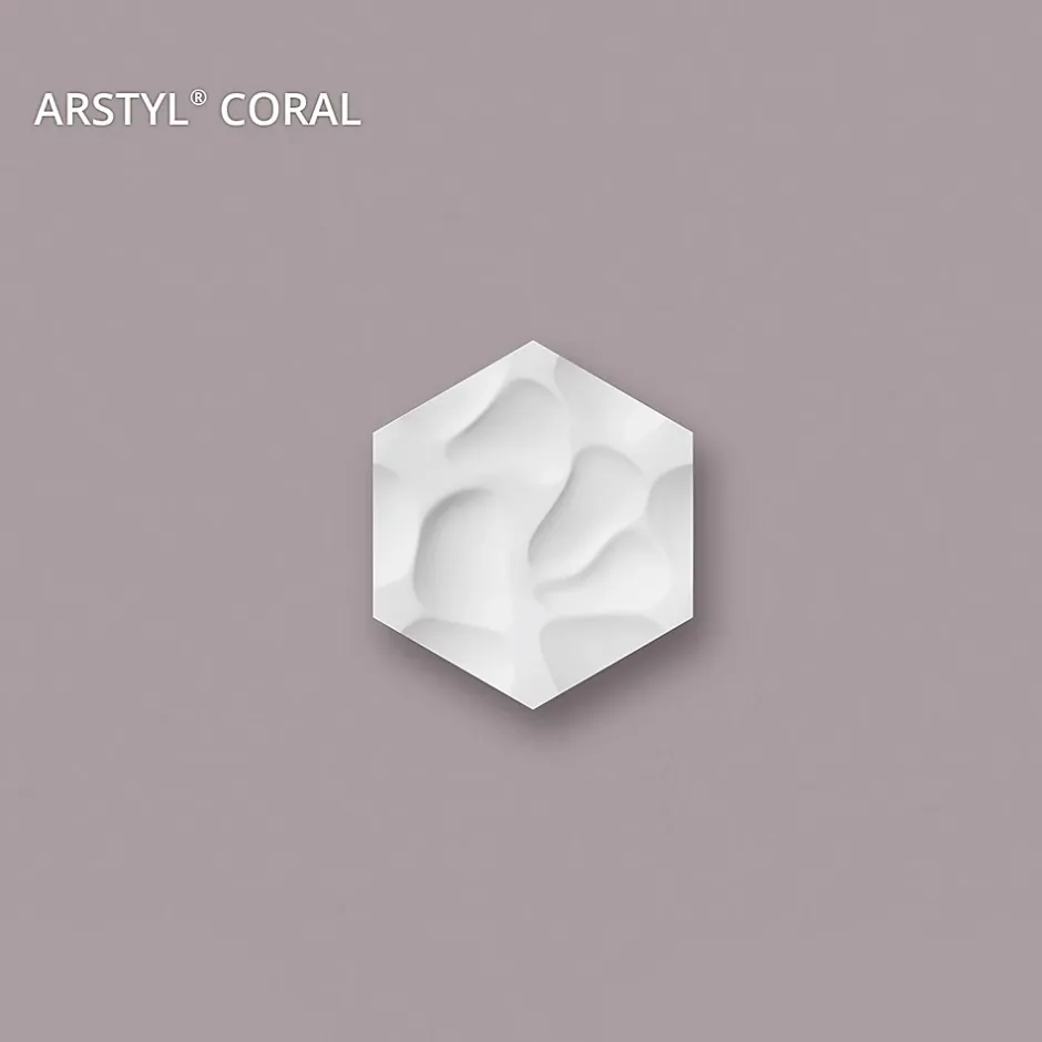3d panneau mural NMC ARSTYL CORAL Dalle pour mur et plafond Élement décorative-Noel & Marquet Clearance