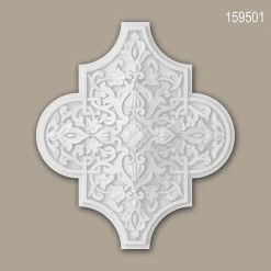 Profhome 3d panneau mural 159501 Lambris mural Élément décoratif Médaillon 39,9 x 34,9 cm