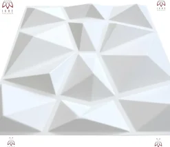 3D PVC panneaux muraux decor gaming chambre mur plafond effet 3D diamant blanc plaques PVC decoration 30x30cm 0.09m²-Ikhemalarka Hot