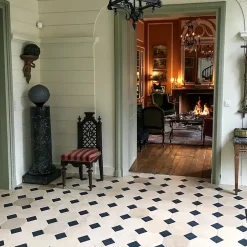 Dallage à cabochons en pierre du Nivernais - 30 cm x 30 cm x 1,5 cm - Finition adoucie - Vendu au m²-Ligerio Clearance