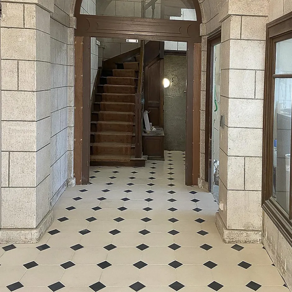 Dallage à cabochons Poillé - Vendu au m²-Ligerio New