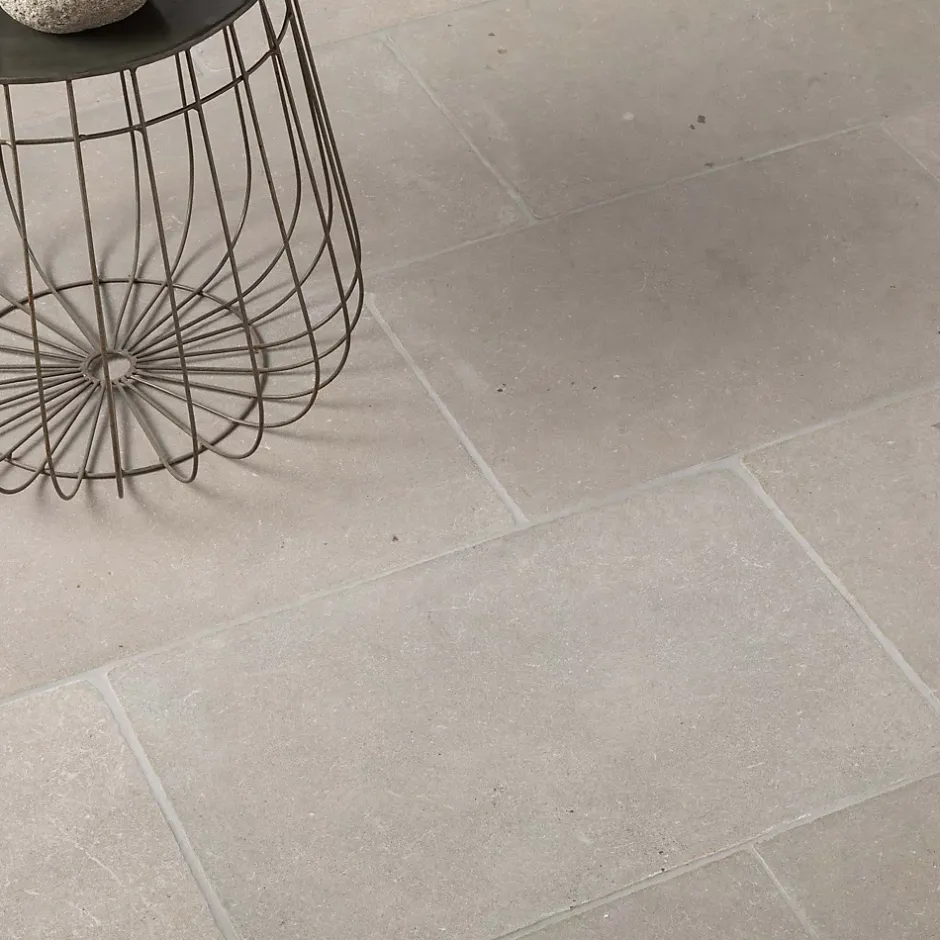 Dallage Pierre de l'Atlas Gris 60x40x1,5 cm - Intérieur et Extérieur (lot de 1,2 m² 5 dalles) --Ro'Ma Nature Outlet