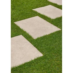 Dalle de carrelage extérieur effet pierre naturelle de travertin 60x90 cm MYK-CR SAND-Aelle Carrelage Outlet