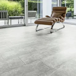 Décoweb Dalle de sol stratifié - Cuisine et salle de bain - Pierre Phuket - Paquet de 1,474 m²