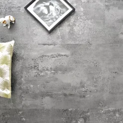 Dalle large sol vinyle rigide Performance - Click à plat - Béton gris argenté - Paquet de 2,51 m²-Décoweb Sale