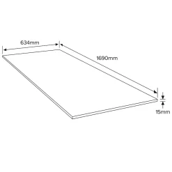 Dalle OSB 3 RL4 - 169 x 63,4 cm, ép.15 mm (vendue à la pièce)