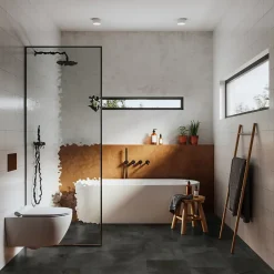 Gerflor Dalle PVC à clipser Senso Clic 3 pierre noire 38,9 x 72,9 cm