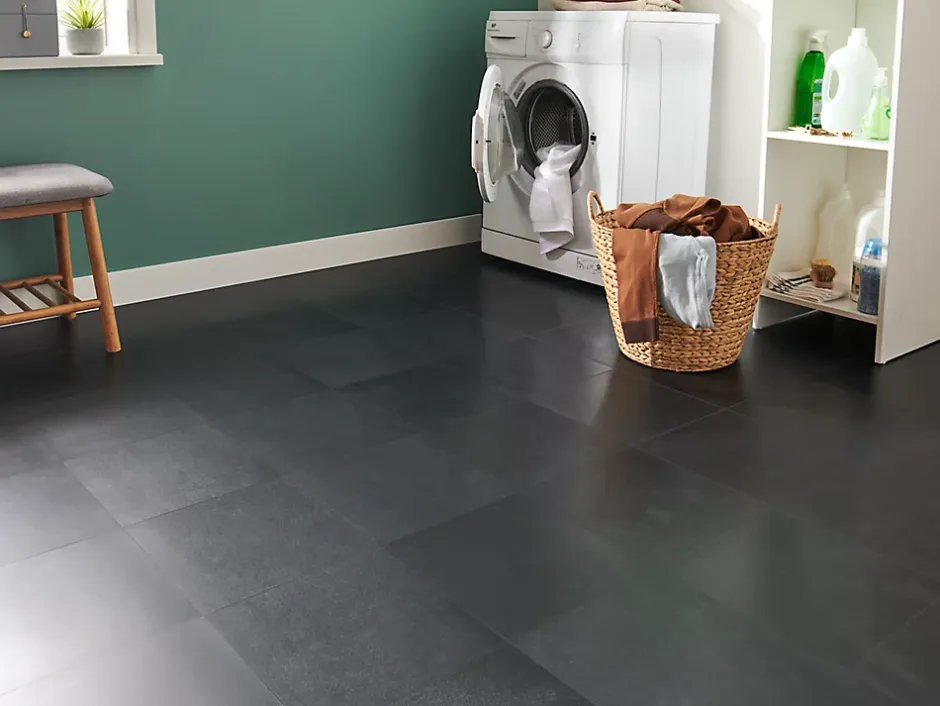 Dalle PVC adhésive ardoise 30 x 30 cm (vendue au carton)