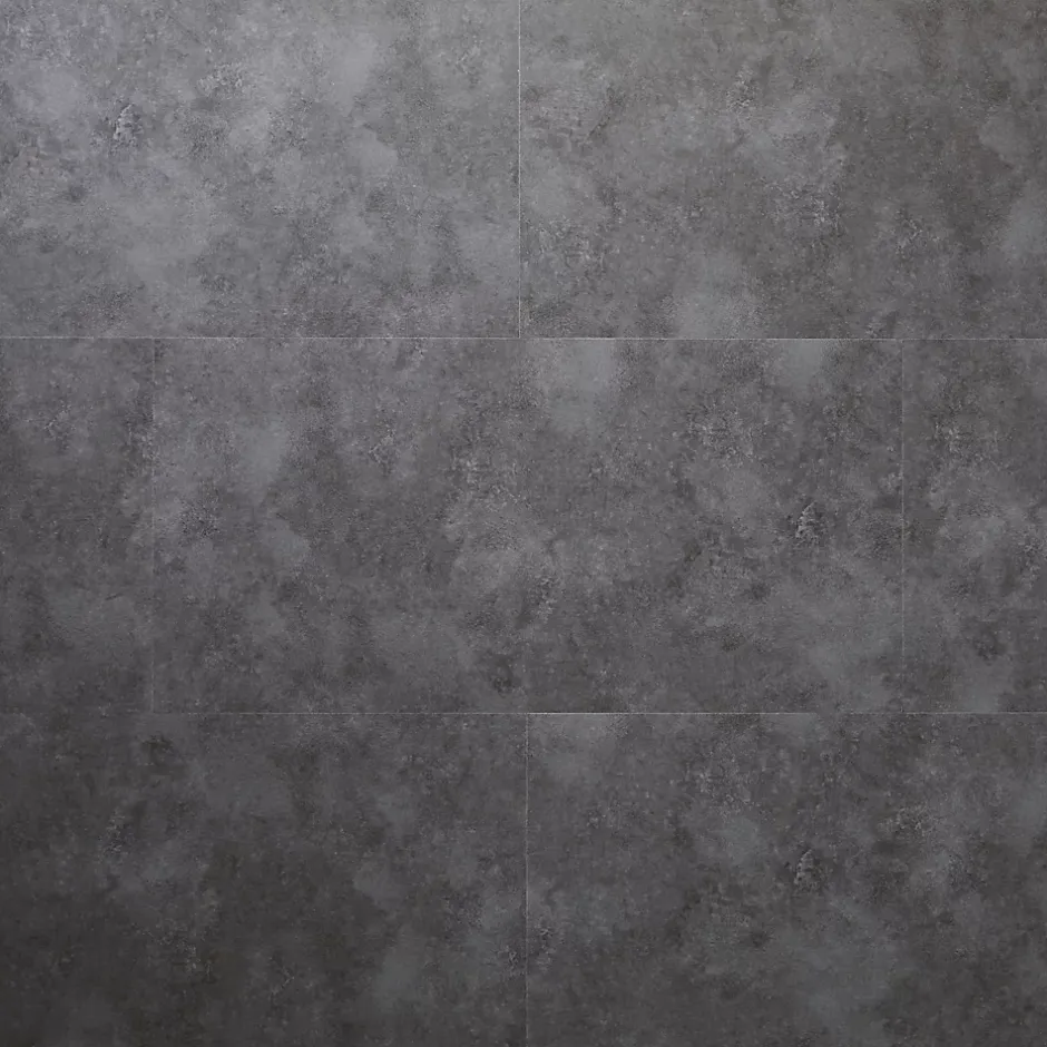 Dalle PVC adhésive PopRock Béton anthracite 30 x 60 cm (vendue au carton)-GoodHome