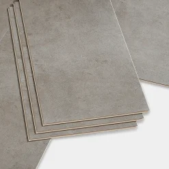 GoodHome Dalle PVC clipsable Baila béton gris L. 61 x l. 30.5 cm