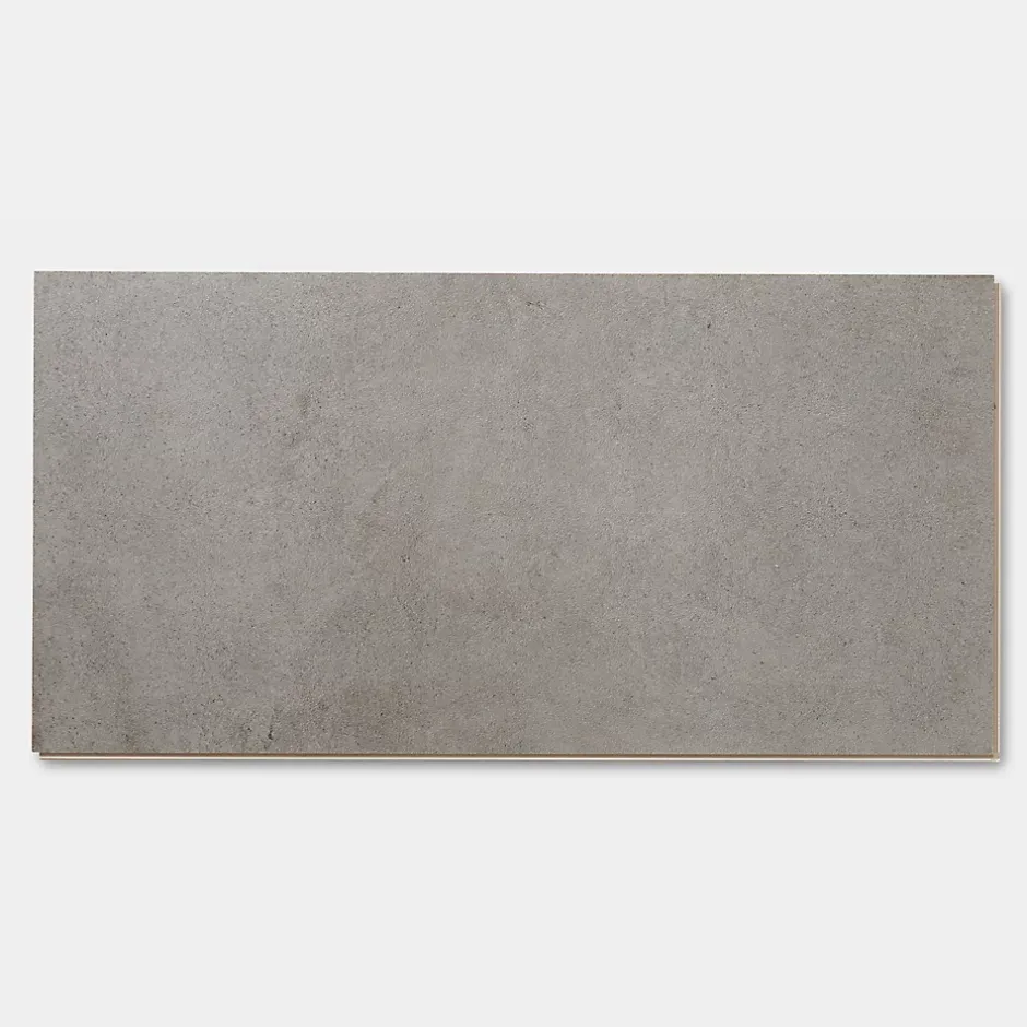 GoodHome Dalle PVC clipsable Baila béton gris L. 61 x l. 30.5 cm