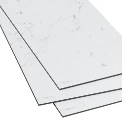 Dalle PVC clipsable Mambo 82x42 cm marbre blanc (vendue au carton)-GoodHome Clearance