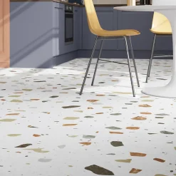 Dalle PVC clipsable Mambo 82x42 cm terrazzo (vendue au carton)-GoodHome Discount