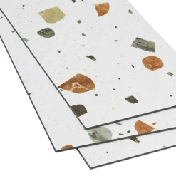 Dalle PVC clipsable Mambo 82x42 cm terrazzo (vendue au carton)-GoodHome Discount