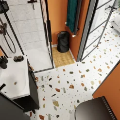 Dalle PVC clipsable Mambo 82x42 cm terrazzo (vendue au carton)-GoodHome Discount