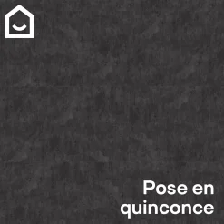 Dalle PVC clipsable Mambo 63x32 cm ardoise (vendue au carton)-GoodHome Sale