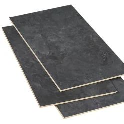 Dalle PVC clipsable Mambo 63x32 cm ardoise (vendue au carton)-GoodHome Sale