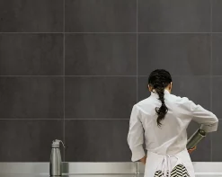 Dumaplast Dalle pvc Dumawall+ anthracite 65 x 37,5 cm (vendue au carton)