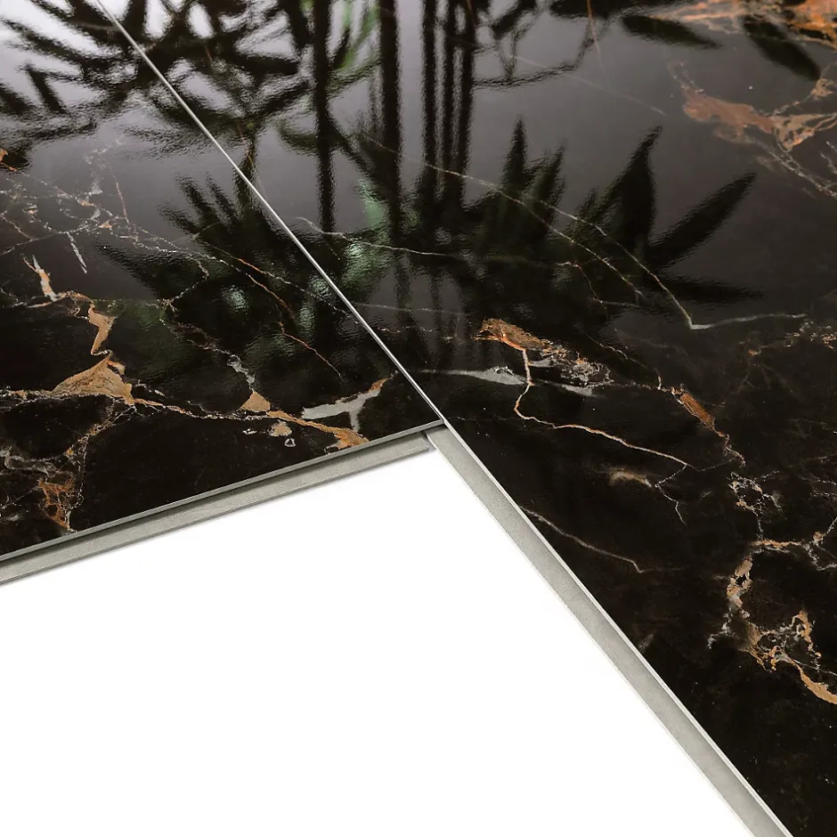 Dumaplast Dalle PVC Dumawall+ Gloss Tavira noir brillant 37,5 x 65 cm