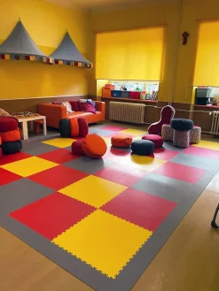 Fortelock Dalle PVC garage Industy rouge L.51 x l.51 cm