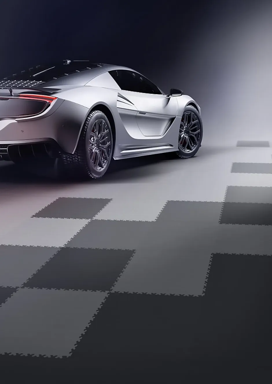 Dalle PVC garage Industy anthracite L.51 x l.51 cm-Fortelock