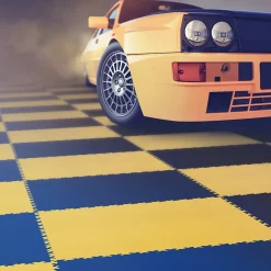 Fortelock Dalle PVC garage Industy bleu L.51 x l.51 cm