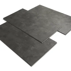 Décoweb Dalle sol PVC Clipsable Mix and Match - Click 5G - Béton anthracite - Paquet de 1,49 m²