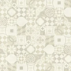 Dalle sol PVC Clipsable Mix and Match - Click 5G - Carreaux de ciment beige clair - Paquet de 1,49 m²-Décoweb Discount