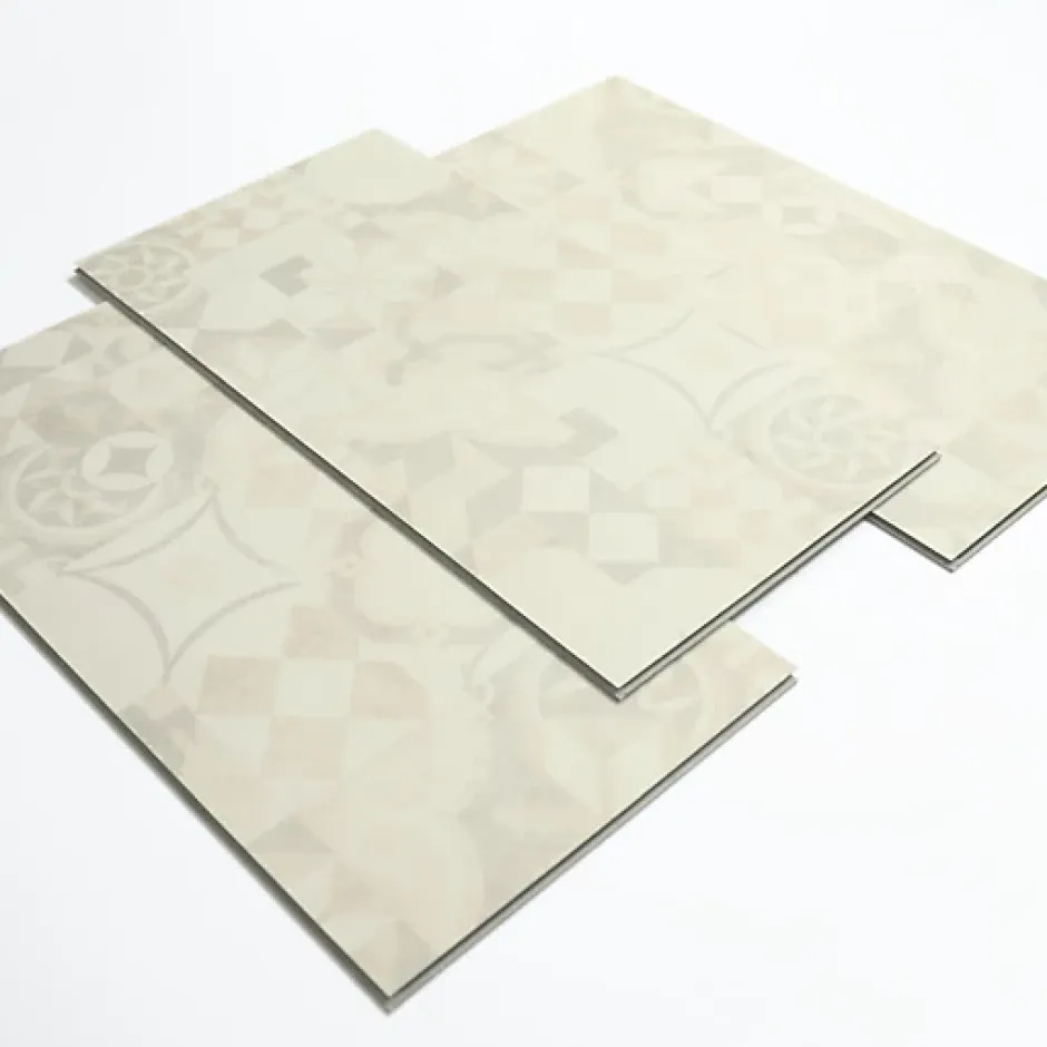 Dalle sol PVC Clipsable Mix and Match - Click 5G - Carreaux de ciment beige clair - Paquet de 1,49 m²-Décoweb Discount