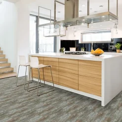 Décoweb Dalle sol PVC Clipsable Mix and Match - Click 5G - Acier vintage - Paquet de 1,49 m²