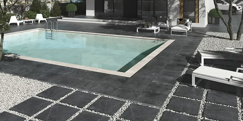 Dalle sur plots Prodige 2cm noir R11 60x60 cm - Réflex boutique-Reflex Boutique Online