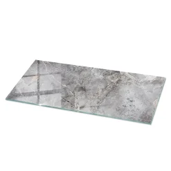 Dessus de table en verre trempé 125x50 cm Motif naturel de marbre-Wallfluent Discount