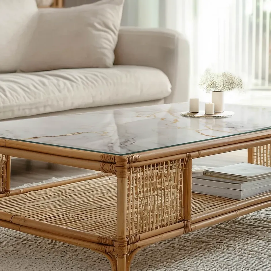 Dessus de table en verre trempé 80x60 cm Marbre élégant avec veines-Wallfluent Hot