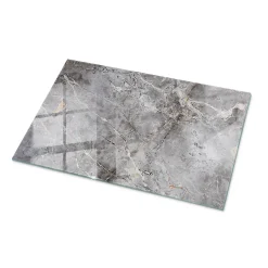 Dessus de table en verre trempé 100x70 cm Motif naturel de marbre-Wallfluent Outlet