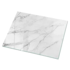 Wallfluent Dessus de table en verre trempé 80x60 cm Motif de surface en marbre