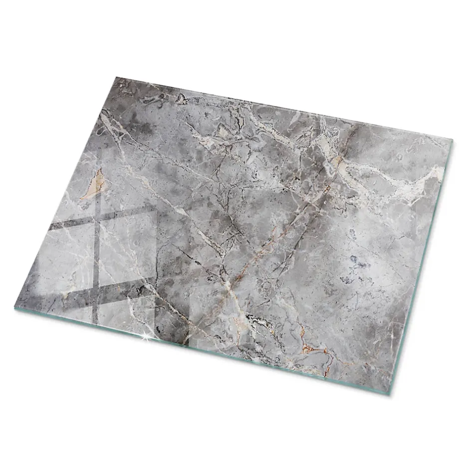 Dessus de table en verre trempé 80x60 cm Motif naturel de marbre-Wallfluent Best