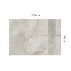 Dessus de table en verre trempé 100x70 cm Motif texturé de marbre-Wallfluent Hot