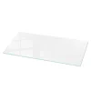 Dessus de table en verre trempé 125x50 cm Couleur blanche lisse-Wallfluent Hot