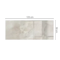 Dessus de table en verre trempé 125x50 cm Motif texturé de marbre-Wallfluent Hot