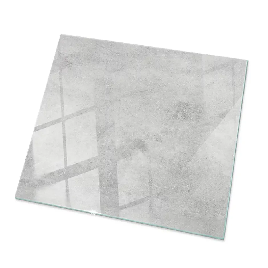 Dessus de table en verre trempé 60x60 cm Texture de béton avec fissures-Wallfluent Hot